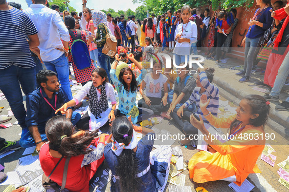 Students and supporters of the candidates  during the Rajasthan University Students Union (RUSU) election polling, outside Maharani College...