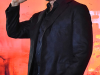 Sylvester Stallone poses for photos during Rambo: Last Blood film press conference at  Four Season Hotel on September 12, 2019 in Mexico Cit...