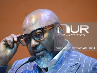 John Ugbe, Chief Executive Officer, MultiChoice Nigeria, speaks during the MultiChoice Talent Factory graduation at Lagos Business School, A...