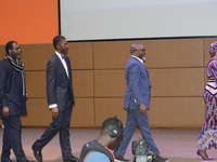 From left: Ikechukwu Obiaya, Dean, School of Media and Communication, Pan Atlantic University; Femi Odugbemi, Academy Director, West Africa,...