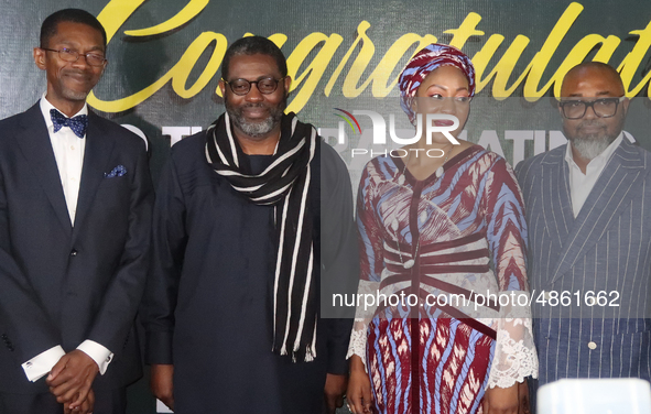 From left: Ikechukwu Obiaya, Dean, School of Media and Communication, Pan Atlantic University; Femi Odugbemi, Academy Director, West Africa,...