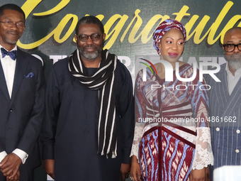 From left: Ikechukwu Obiaya, Dean, School of Media and Communication, Pan Atlantic University; Femi Odugbemi, Academy Director, West Africa,...