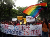 Jadavpur University Student south of slogan " Go back ABVP" and " Azadi" at the a protest rally against ABVP on September 20,2019 in Kolkata...