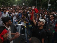 Jadavpur University Student south of slogan " Go back ABVP" and " Azadi" at the a protest rally against ABVP on September 20,2019 in Kolkata...