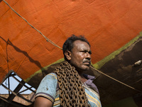 Bangladeshi labourer work in a dockyard beside the Buriganga River in Dhaka, Bangladesh on October 04, 2019.
There are  twenty-eight dockyar...