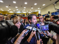 The undersecretary Gian Carlo Cancelleri In the Ernesto Ascione school in Palermo, during Mille Periferie, the network for urban regeneratio...