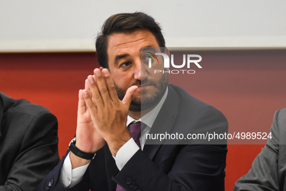 The undersecretary Gian Carlo Cancelleri In the Ernesto Ascione school in Palermo, during Mille Periferie, the network for urban regeneratio...