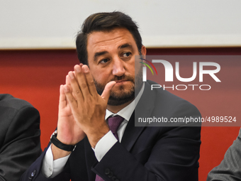 The undersecretary Gian Carlo Cancelleri In the Ernesto Ascione school in Palermo, during Mille Periferie, the network for urban regeneratio...