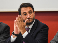 The undersecretary Gian Carlo Cancelleri In the Ernesto Ascione school in Palermo, during Mille Periferie, the network for urban regeneratio...