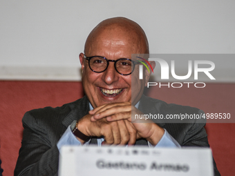 The Vice President of Sicilian Region Gaetano Armao In the Ernesto Ascione school in Palermo, during Mille Periferie, the network for urban...