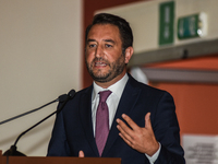 The undersecretary Gian Carlo Cancelleri In the Ernesto Ascione school in Palermo, during Mille Periferie, the network for urban regeneratio...