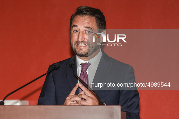 The undersecretary Gian Carlo Cancelleri In the Ernesto Ascione school in Palermo, during Mille Periferie, the network for urban regeneratio...