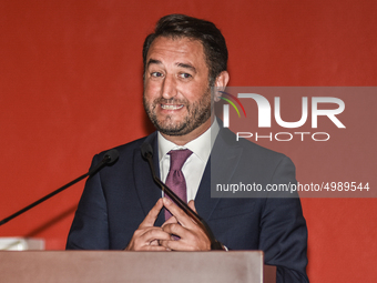 The undersecretary Gian Carlo Cancelleri In the Ernesto Ascione school in Palermo, during Mille Periferie, the network for urban regeneratio...