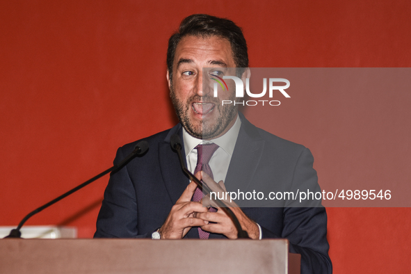 The undersecretary Gian Carlo Cancelleri In the Ernesto Ascione school in Palermo, during Mille Periferie, the network for urban regeneratio...