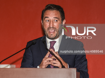 The undersecretary Gian Carlo Cancelleri In the Ernesto Ascione school in Palermo, during Mille Periferie, the network for urban regeneratio...