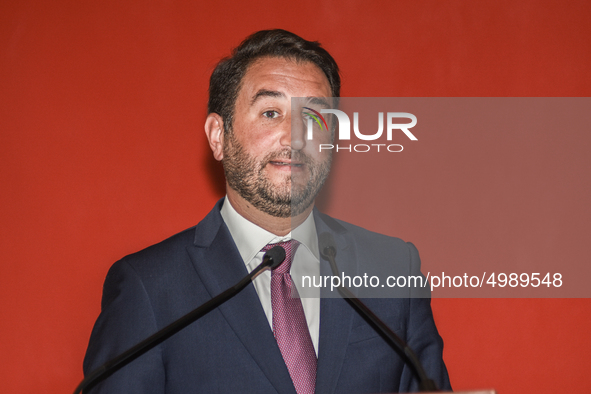 The undersecretary Gian Carlo Cancelleri In the Ernesto Ascione school in Palermo, during Mille Periferie, the network for urban regeneratio...