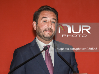 The undersecretary Gian Carlo Cancelleri In the Ernesto Ascione school in Palermo, during Mille Periferie, the network for urban regeneratio...