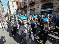 On the streets of Palermo, 550 graduates of the autumn session has marched. The graduation ceremony ended with the traditional "throwing of...