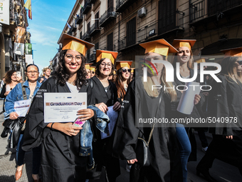 On the streets of Palermo, 550 graduates of the autumn session has marched. The graduation ceremony ended with the traditional "throwing of...