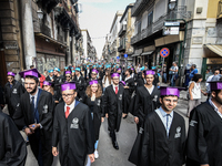 On the streets of Palermo, 550 graduates of the autumn session has marched. The graduation ceremony ended with the traditional "throwing of...