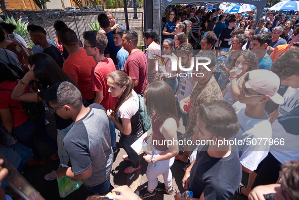 Brazilian students arrive for the National High School Exam (ENEM), in Franca, São Paulo, Brazil, on 3 November 2019. The exam is used as a...