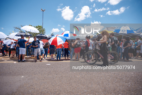 Brazilian students arrive for the National High School Exam (ENEM), in Franca, São Paulo, Brazil, on 3 November 2019. The exam is used as a...