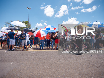 Brazilian students arrive for the National High School Exam (ENEM), in Franca, São Paulo, Brazil, on 3 November 2019. The exam is used as a...