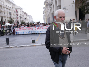 Students, educational associations and members of the Thessaloniki Students' Coordination Committee demonstrate about the problems in second...