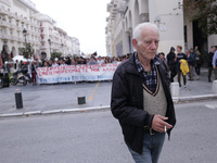 Students, educational associations and members of the Thessaloniki Students' Coordination Committee demonstrate about the problems in second...