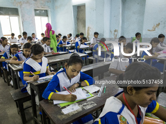 Student attend Primary Education Completion Examination in Dhaka, Bangladesh on November 17, 2019.
Primary Education Completion (PEC) and E...