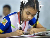 Student attend Primary Education Completion Examination in Dhaka, Bangladesh on November 17, 2019. Primary Education Completion (PEC) and Eb...