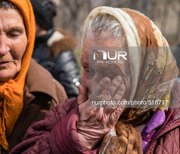 Old people are deeply desperate about situation in Krasnogorovka.
On April 6 2015, we visit Krasnogorovka. What we saw is the evident begin...