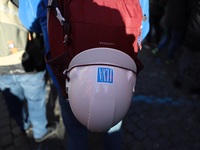 Hundreds of ex-Ilva workers from Taranto protest in Piazza Santi Apostoli in Rome, Italy, on 10 September 2019. The goal is to reach an agre...