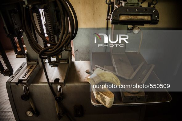 Prosthetic foot in the Bombuaka workshop of prostheses, Togo 