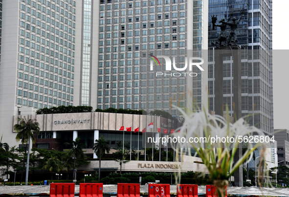 One of the hotels in the Indonesian Roundabout participated in opening a window forming a heart to From Jakarta With Love in Jakarta, On Apr...