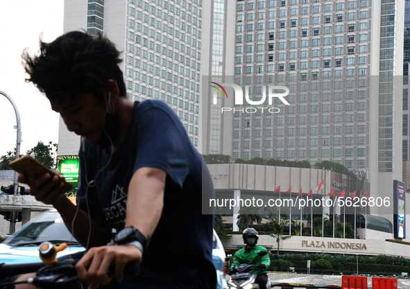 One of the hotels in the Indonesian Roundabout participated in opening a window forming a heart to From Jakarta With Love in Jakarta, On Apr...