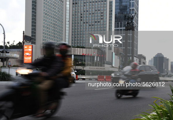 One of the hotels in the Indonesian Roundabout participated in opening a window forming a heart to From Jakarta With Love in Jakarta, On Apr...