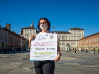 
Trainees in psychology protest in the city center to obtain recognition of the work done in hospitals during the COVID emergency and to gai...