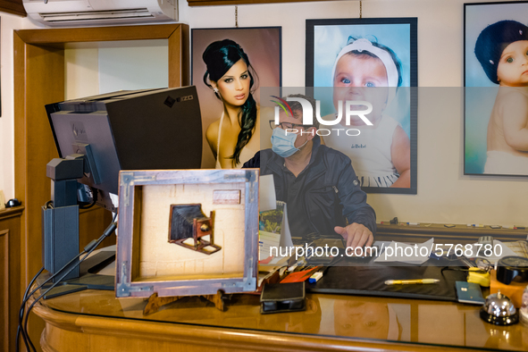 A studio photographer at work in Molfetta, Italy  on 8 June 2020.
The work of the studio photographers, after the pandemic, unlike the othe...