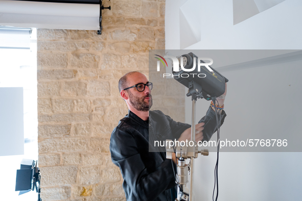 A studio photographer at work in Molfetta, Italy  on 8 June 2020.
The work of the studio photographers, after the pandemic, unlike the othe...