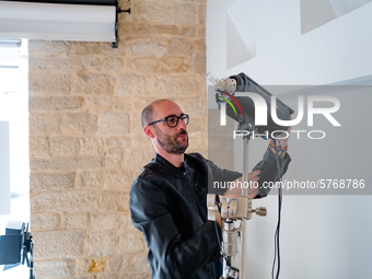 A studio photographer at work in Molfetta, Italy  on 8 June 2020.
The work of the studio photographers, after the pandemic, unlike the othe...