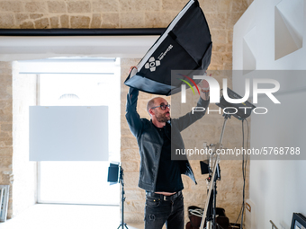 A studio photographer at work in Molfetta, Italy  on 8 June 2020.
The work of the studio photographers, after the pandemic, unlike the othe...