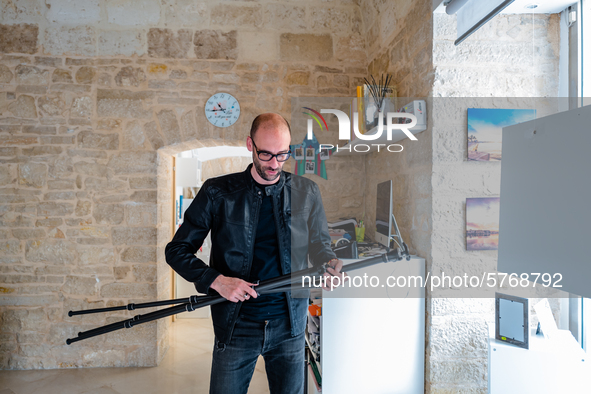 A studio photographer at work in Molfetta, Italy  on 8 June 2020.
The work of the studio photographers, after the pandemic, unlike the othe...