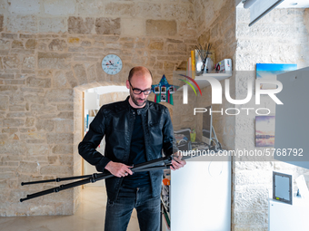 A studio photographer at work in Molfetta, Italy  on 8 June 2020.
The work of the studio photographers, after the pandemic, unlike the othe...