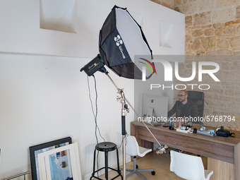 A studio photographer at work in Molfetta, Italy  on 8 June 2020.
The work of the studio photographers, after the pandemic, unlike the othe...