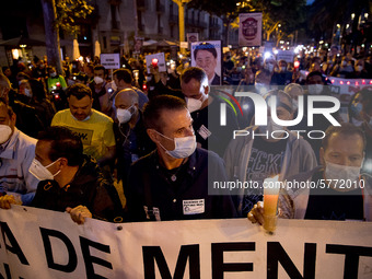 Workers and relatives of NISSAN and the multinational's subsidiary companies are protesting in the streets of Barcelona against the closure...