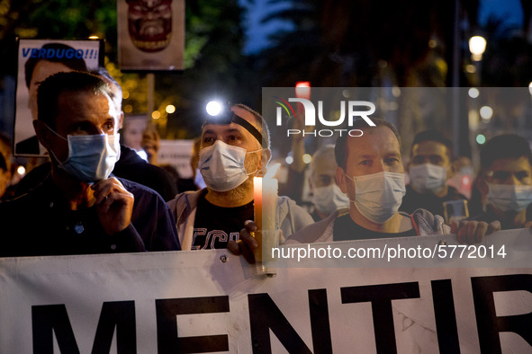 Workers and relatives of NISSAN and the multinational's subsidiary companies are protesting in the streets of Barcelona against the closure...