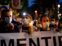 Workers and relatives of NISSAN and the multinational's subsidiary companies are protesting in the streets of Barcelona against the closure...