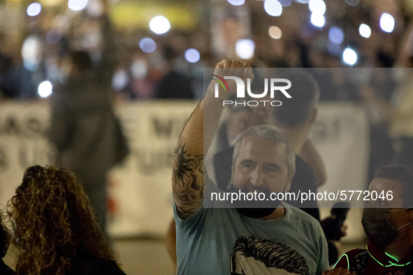 Workers and relatives of NISSAN and the multinational's subsidiary companies are protesting in the streets of Barcelona against the closure...