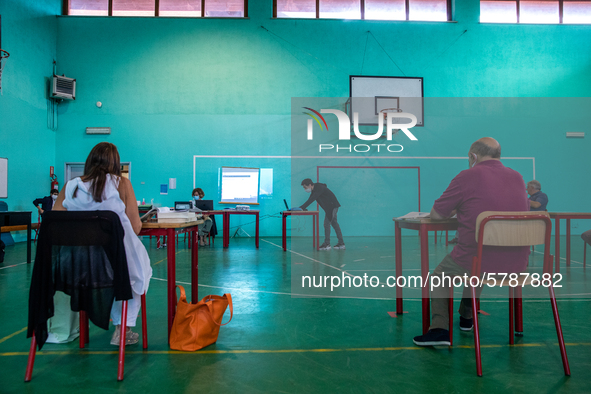 Turin, Italy 17th June 2020. 
A student during his exam.The final high school exam represents a return to class for students and teachers a...